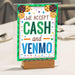 Printable We Accept Payments Sign Cash and Venmo | Cookie Sale Booth Sign Poster