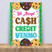 Printable We Accept Payments Sign Cash, Credit and Venmo | Fundraiser, Bake Sale, Cookie Booth Scouts Sign