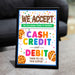 PDF We Accept Payments Cash Credit and Checks Sign | Printable  Scouts Cookie Theme Booth Sign