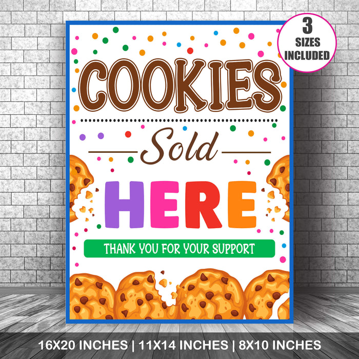 PDF Cookie Booth Sign Set | Printable We Accept Payments Sign Cash ...