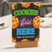 Cookies Sold Here Signage | PDF Scouts Cookie Booth Sign, Printable Bake Sale Fundraiser Poster