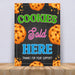 Cookies Sold Here Signage | PDF Scouts Cookie Booth Sign, Printable Bake Sale Fundraiser Poster