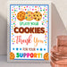 Printable Enjoy Your Cookies Thank You Signage | PDF Cookie Booth Sign