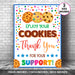 Printable Enjoy Your Cookies Thank You Signage | PDF Cookie Booth Sign