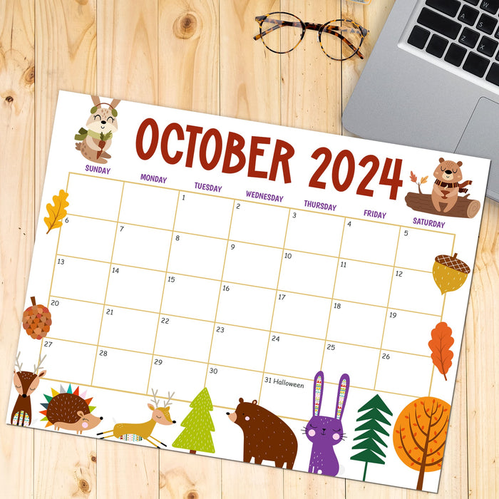 Autumn Animals October Calendar