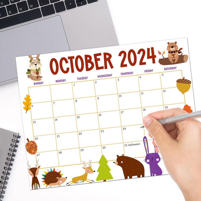 Autumn Animals October Calendar