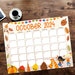 Autumn Harvest October 2024 Printable Calendar Design