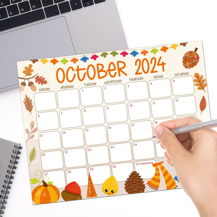 Autumn Harvest October 2024 Printable Calendar Design