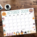 Cute Halloween October 2024 Calendar Download