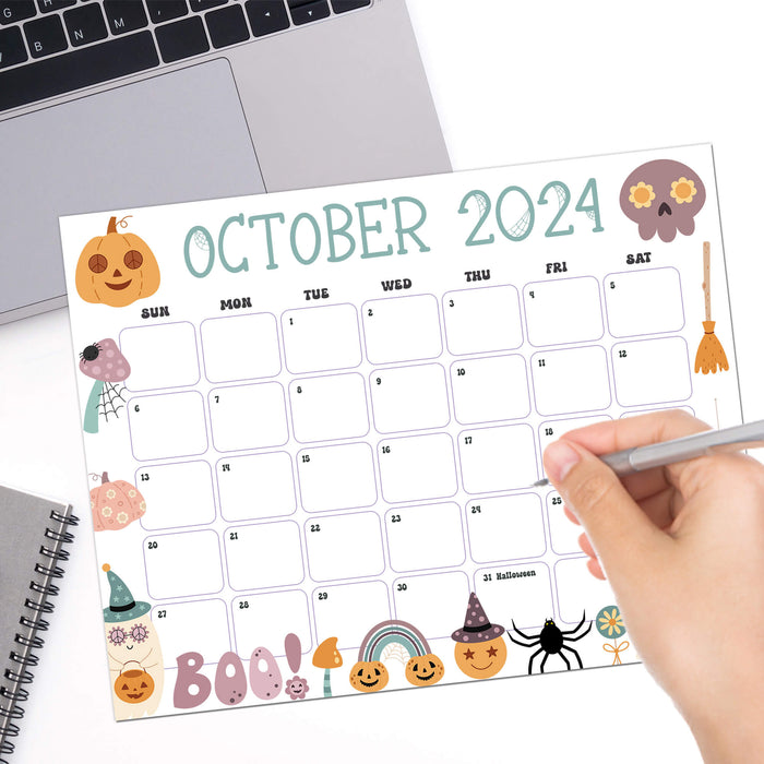 Cute Halloween October 2024 Calendar Download