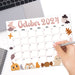 Cute Spooky October 2024 Calendar Template