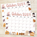 Cute Spooky October 2024 Calendar Template