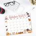 Cute Spooky October 2024 Calendar Template