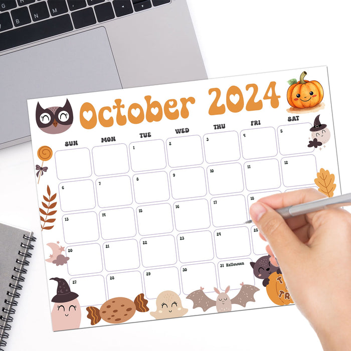 Printable October 2024 Halloween Calendar PDF