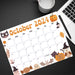 Printable October 2024 Halloween Calendar PDF