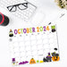 Whimsical Halloween October 2024 Calendar