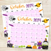 October 2024 Halloween Themed Calendar PDF