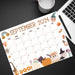 Printable September 2024 Calendar with Halloween Theme