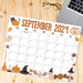 Spooky September 2024 Halloween Themed Printable Calendar