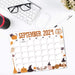 Spooky September 2024 Halloween Themed Printable Calendar