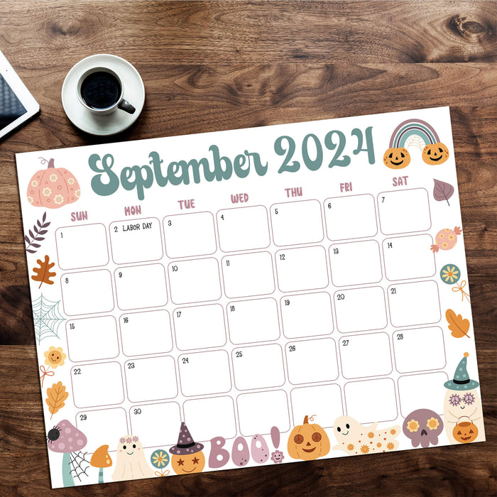 Halloween Decorations September 2024 Printable Calendar