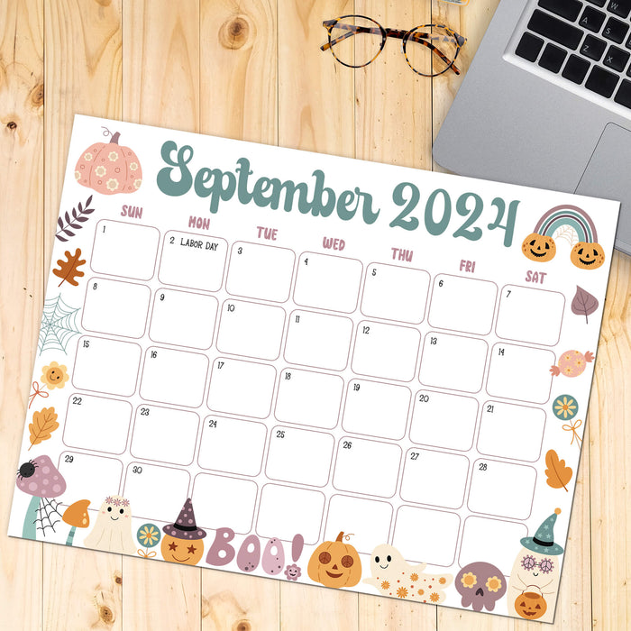 Halloween Decorations September 2024 Printable Calendar