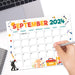 September 2024 Calendar with Labor Day Theme