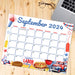 Printable September 2024 Calendar for Labor Day BBQ Cookout