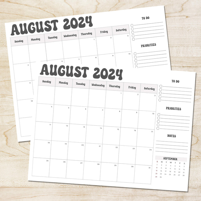 PDF Retro August 2024 Minimalist Calendar | Printable Vintage Classic Inspired Planner - Posh Park pdf-retro-august-2024-minimalist-calendar-printable-vintage-classic-inspired-planner-posh-park