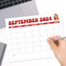 September 2024 Calendar with Minimalist  Retro Design