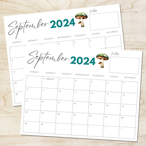 Simple September 2024 Minimalist Calendar Printable