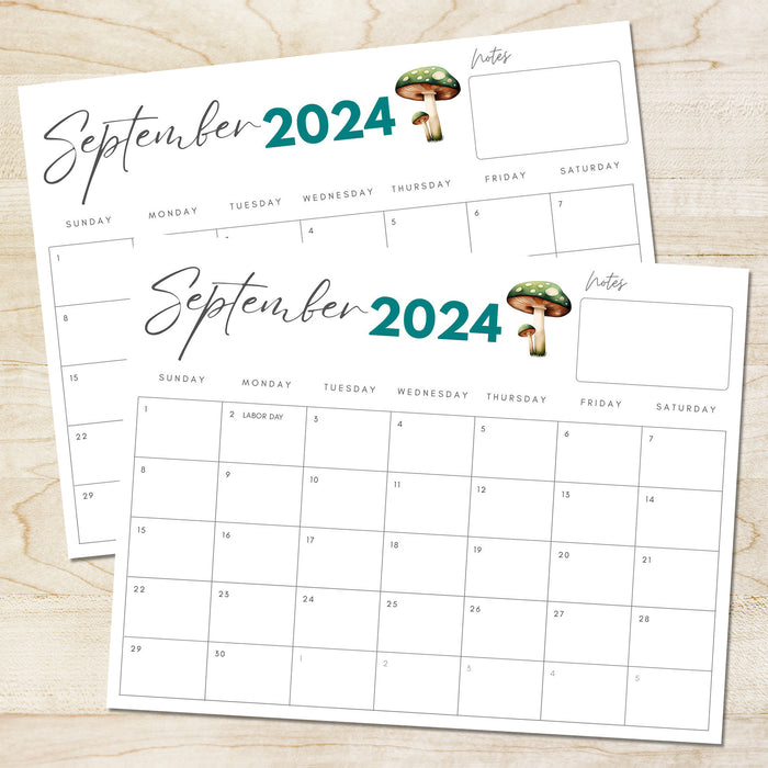 Simple September 2024 Minimalist Calendar Printable - Posh Park simple-september-2024-minimalist-calendar-printable-posh-park