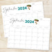 Simple September 2024 Minimalist Calendar Printable