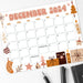 Printable Whimsical December Calendar