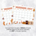 Printable Whimsical December Calendar