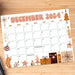 Printable Whimsical December Calendar