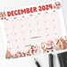 Retro Style Whimsical December Calendar