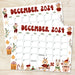 Retro Cute December Calendar