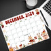 Retro Cute December Calendar