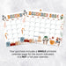 Cute Whimsical Retro December Calendar