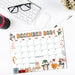 Cute Whimsical Retro December Calendar