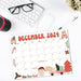 December Calendar with Retro and Cute Theme