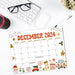 Retro Whimsical December Calendar