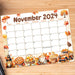 Whimsical November Calendar Design