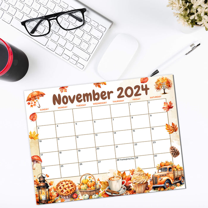 Whimsical November Calendar Design