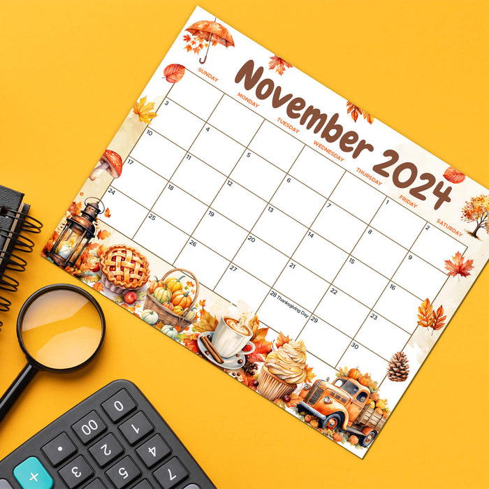 Whimsical November Calendar Design