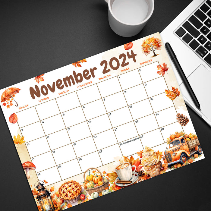 Whimsical November Calendar Design