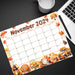 Whimsical November Calendar Design