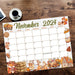 Printable November Calendar Printable for Fall