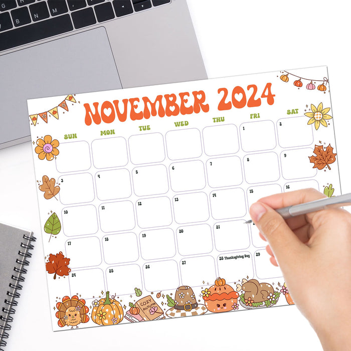 Cute Retro Whimsical November Calendar Printable